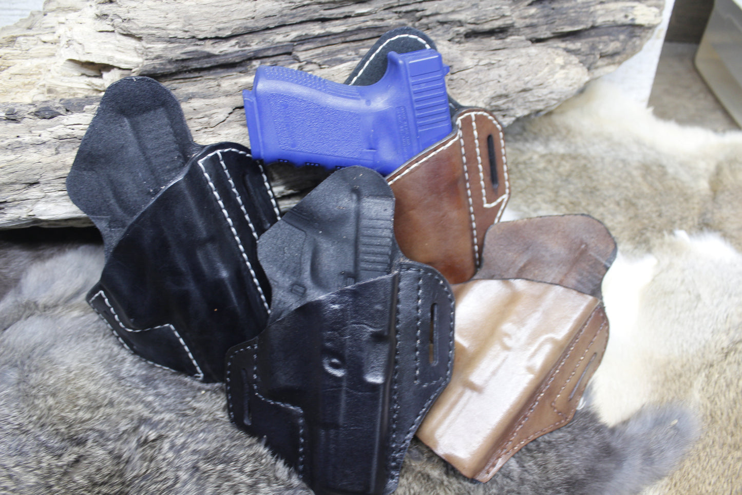 Leather Holster Pattern for Glock 19.  Make your own leather Holster for your Glock 19. - Hoffmann Leather Works