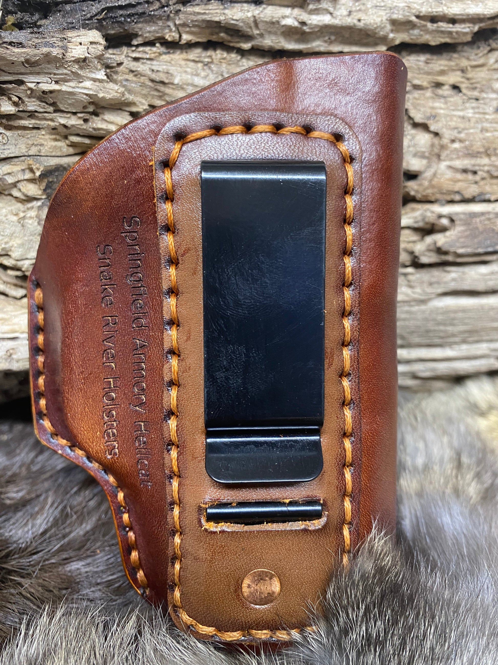 Springfield Armory Hellcat IWB Leatherworking Pattern.  Make your own leather Holster for your HellCat With SVG Files - Hoffmann Leather Works