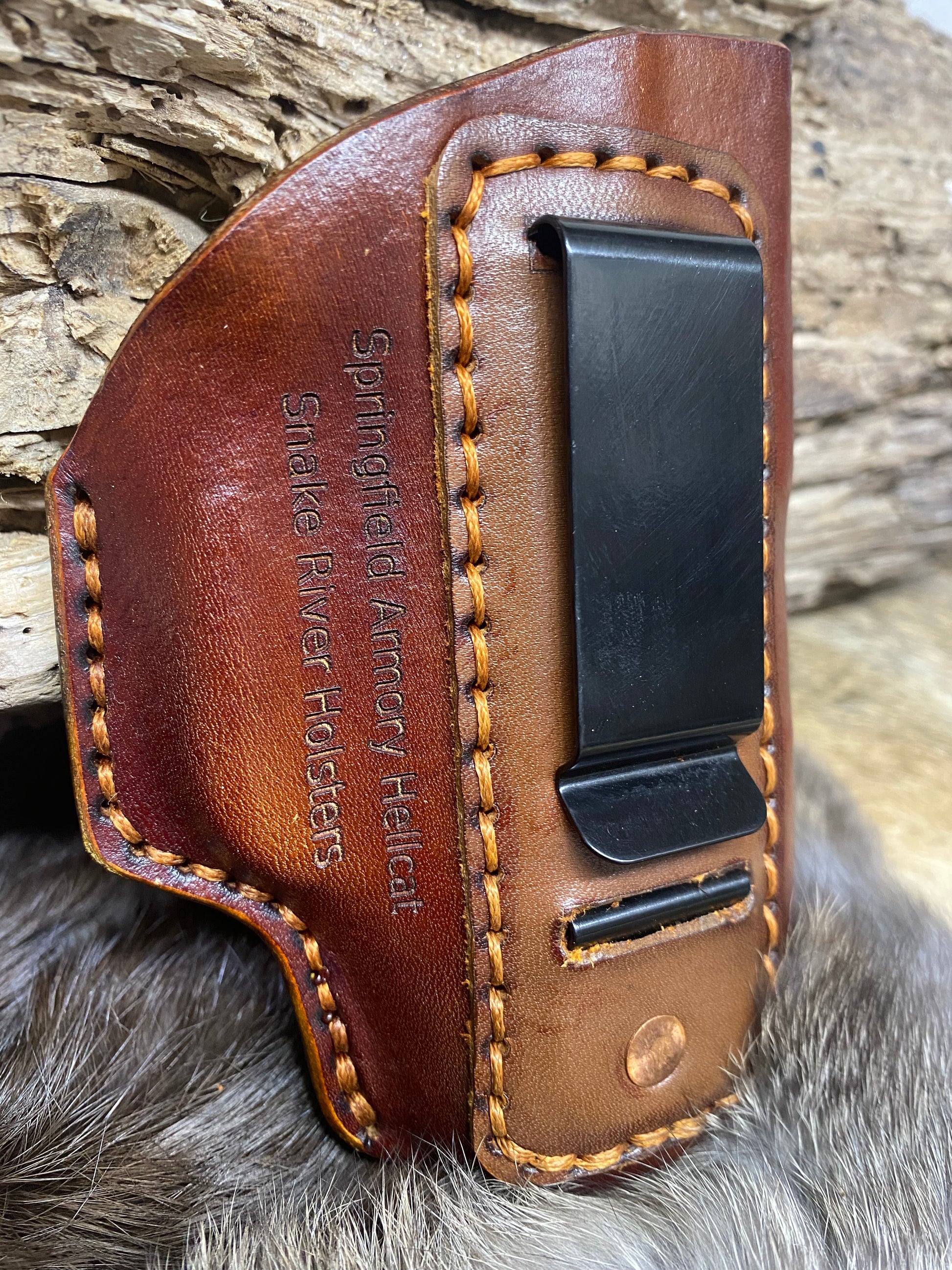 Springfield Armory Hellcat IWB Leatherworking Pattern.  Make your own leather Holster for your HellCat With SVG Files - Hoffmann Leather Works