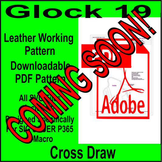 Cross Draw holster pattern for Glock 19